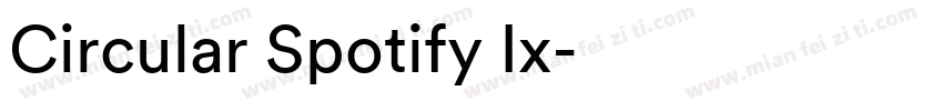 Circular Spotify Ix字体转换
